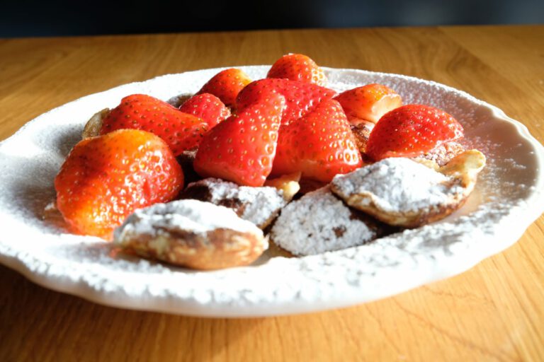 Pier-poffertjes-aardbeien